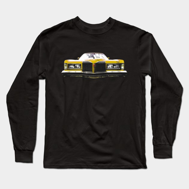 Pontiac Grand Prix 1970s American classic car gold Anniversary Edition Long Sleeve T-Shirt by soitwouldseem